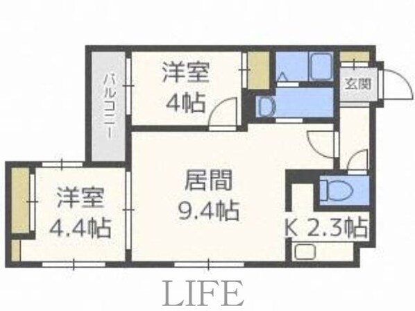 プロヴィデンス東札幌の物件間取画像